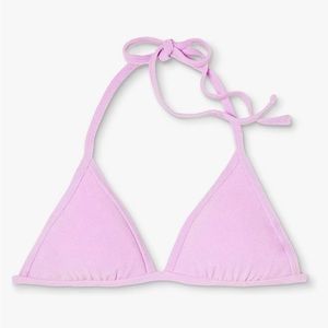 Xhilaration Terry Triangle Bikini Top - (Lavender) Size XL
